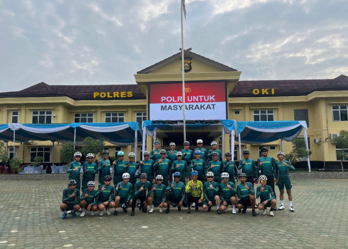 Gobar Musi Gowes 88 KM hingga Polres OKI Ajang Mempererat Kebersamaan