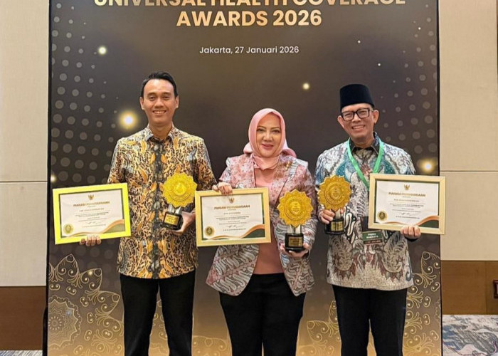 Perluas Cakupan BPJS Gratis Bagi Warga, Bupati OKI Raih UHC Award 2026