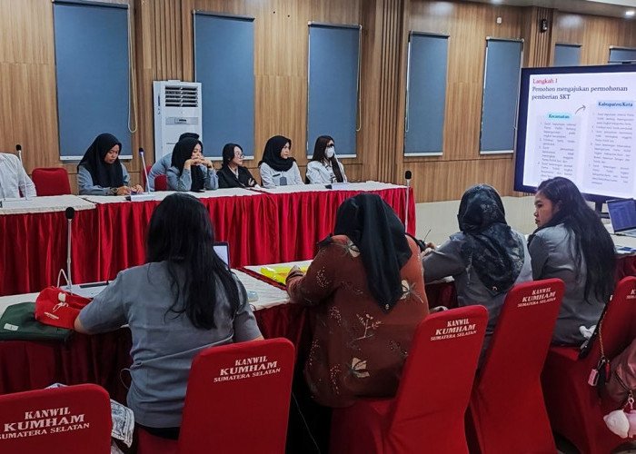 Kemenkum Sumsel dan Ditjen AHU Sinkronkan Prosedur SKT Partai Politik