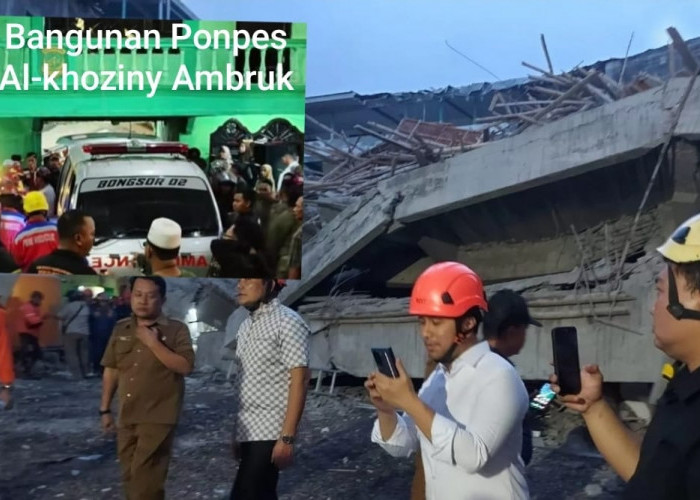 Innalillahi, Bangunan Ponpes Al Khoziny Ambruk, Puluhan Luka Ada Santri Meninggal, Wagub Emil Tinjau Evakuasi 