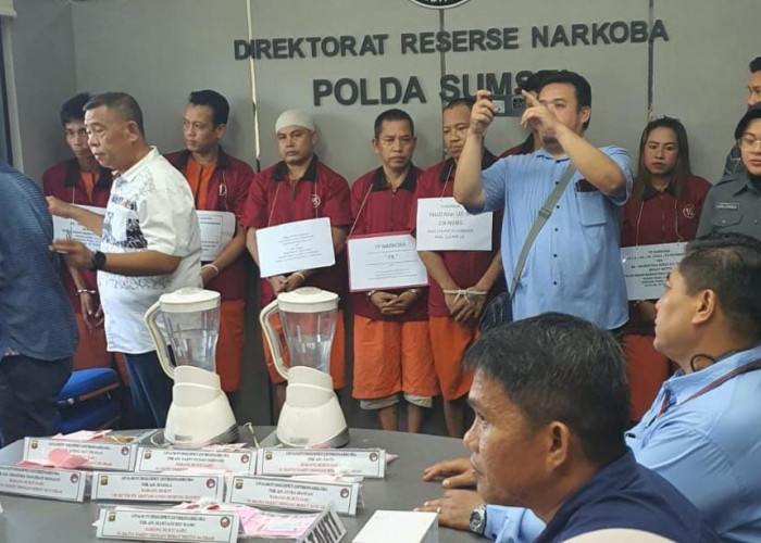 Polda Sumsel Musnahkan Barang Bukti Narkotika Milik 10 Orang Tersangka