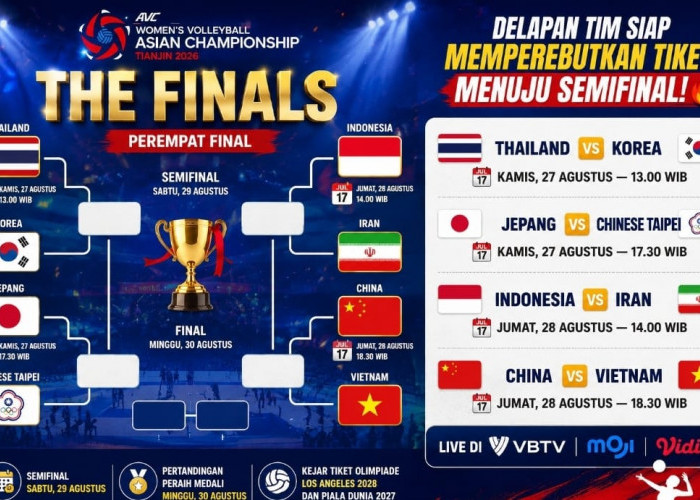 CEK Ini Jadwal Timnas Voli Putri Indonesia vs Iran AVC 2026: Garuda Putri Selangkah Lagi ke Semifinal