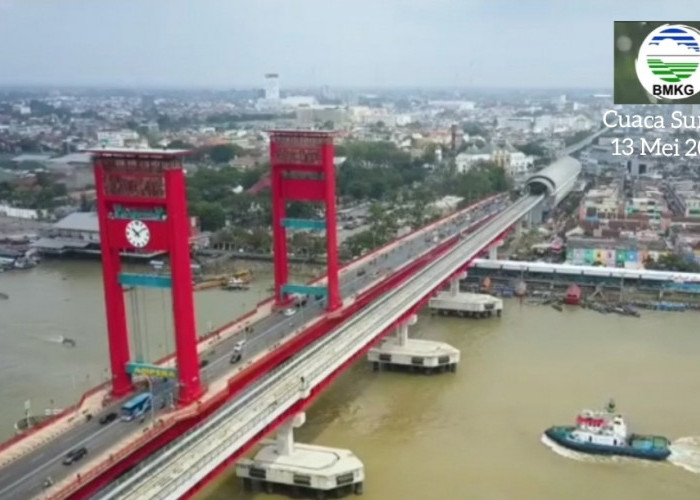 Cek, Ini Prakiraan Cuaca Sumatera Selatan Senin, 13 Mei 2024