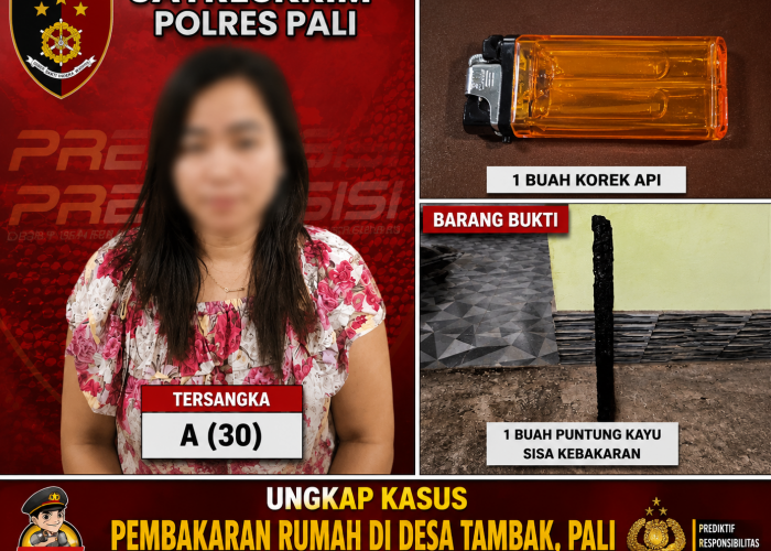 Respons Cepat Polres PALI! Pelaku Pembakaran Rumah Mantan Mertua Ditangkap Kurang dari Sehari