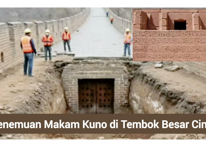SUBHANALLAH! Surah Al-Qur'an yang Ditulis di Mulut Goa tempat Makam Nabi Zulkifli di Tembok Besar Cina