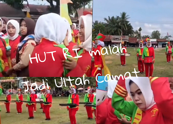 WADUH, Panitia HUT RI di Sungai Bahar Pentingkan Ultah Camat Saat Siswa Drumband MTSN 7 Tampil