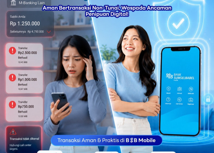 Bank Sumsel Babel Dorong Transaksi Non-Tunai Aman Lewat BSB Mobile, Imbau Nasabah Waspada Penipuan Digital