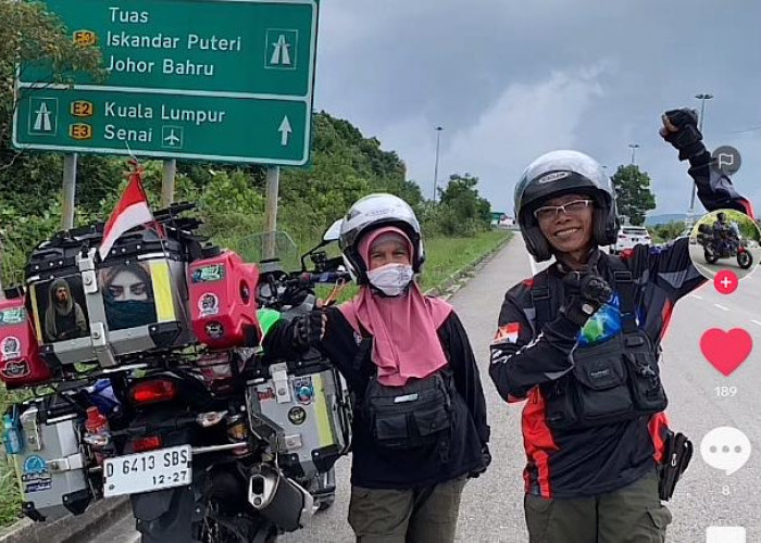 Pasutri Naik Motor ke Tanah Suci Saat Ini Sudah di Malaysia, Netizen Minta Update di Setiap Perbatasan Negara