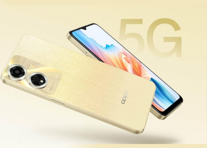 Oppo A59 5G Performa Ngebut Dimensity 6020, Baterai Super Awet dan Desain Elegan
