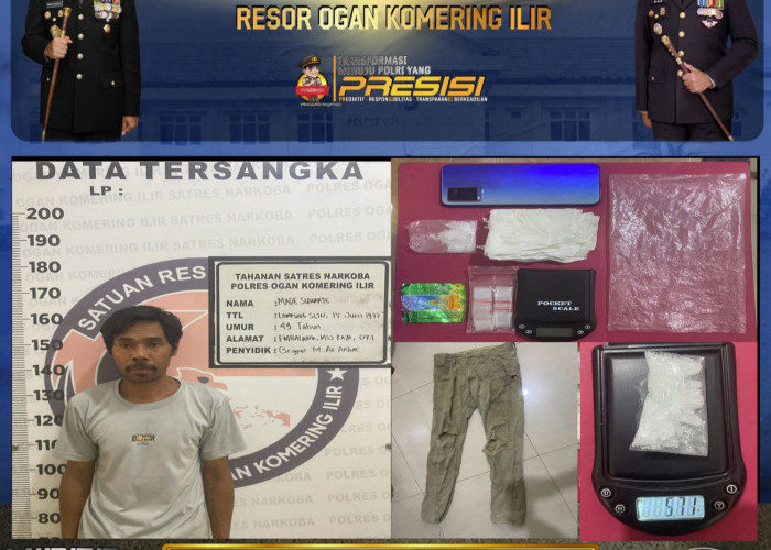 Satresnarkoba Polres OKI Ungkap Jaringan Narkoba Bersenjata, Dua Tersangka Dibekuk dalam Dua Hari