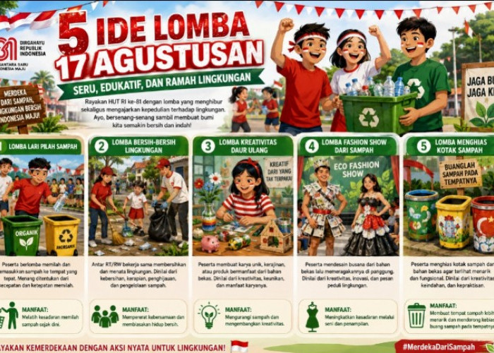 5 Ide Lomba 17 Agustus yang Seru dan Ramah Lingkungan, Cocok untuk Meriahkan HUT RI ke-81