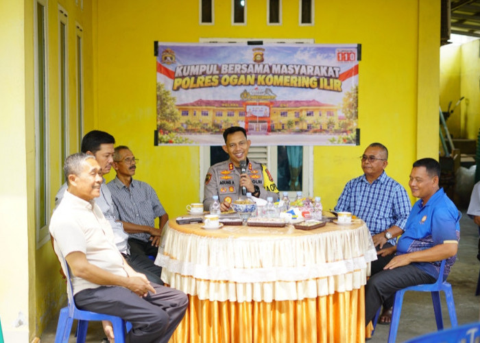 Perkuat Kedekatan dengan Masyarakat, Kapolres OKI Sambangi Warga Cokro