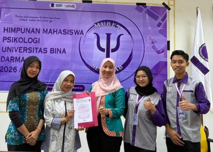 Congratulation, HMP Psikologi Universitas Bina Darma Resmi Lantik Pengurus Baru 2026/2027