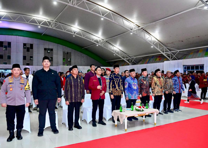 Pj Gubernur Fatoni Dampingi Presiden Jokowi Buka Muktamar IMM XX di Palembang