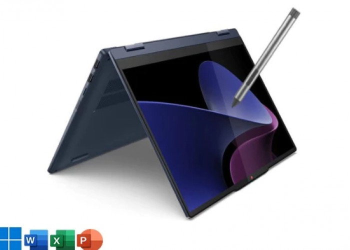 Lenovo IdeaPad 5 2-in-1 14IRU9 0EID, Laptop Layar Sentuh untuk Multitaksing dan Menggambar 