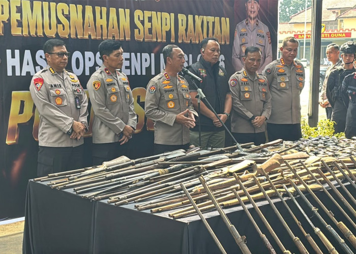 Tak Ada Tempat bagi Senpi Ilegal! Polda Sumsel Musnahkan 397 Pucuk Sekaligus
