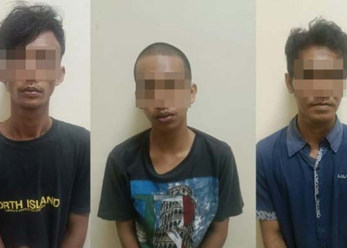Dua Begal Handphone di Sembawa dan Penadah Ditangkap, Ancam Korban dengan Pisau