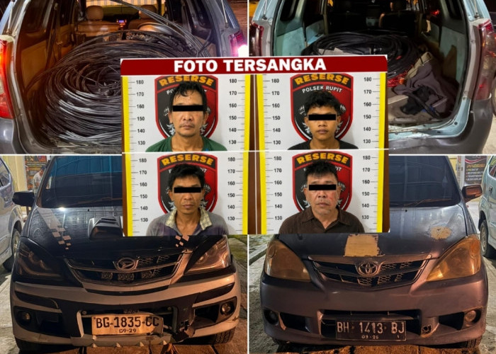 Kejar hingga Jambi! Sindikat Pencuri Kabel PLN Lintas Provinsi Tumbang, Dua Pelaku Masih Buron