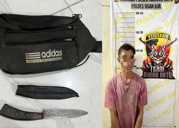 Sisir Lokasi Pencurian Bersama Anjing Pelacak, Polsek Tanjung Batu Malah Temukan Pria Bersajam Tanpa Hak