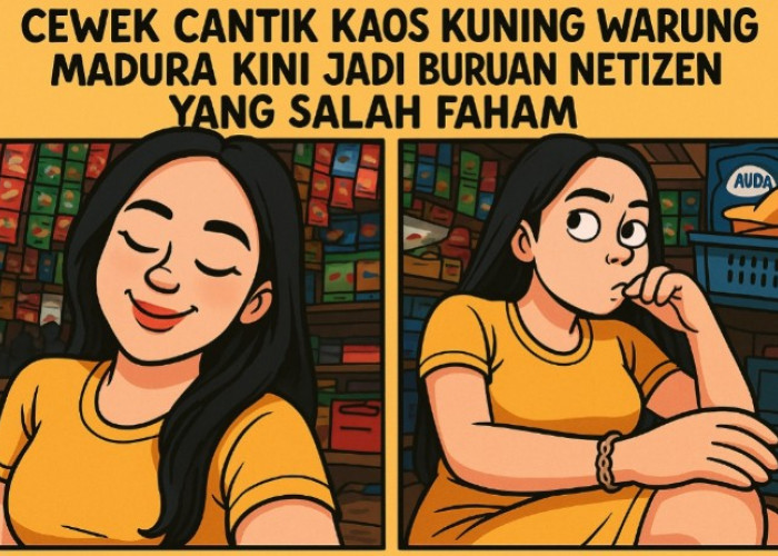 Cewek Cantik Baju Kuning Warung Madura Bikin Geger Medsos Bikin Netizen Berburu Link, Padahal?