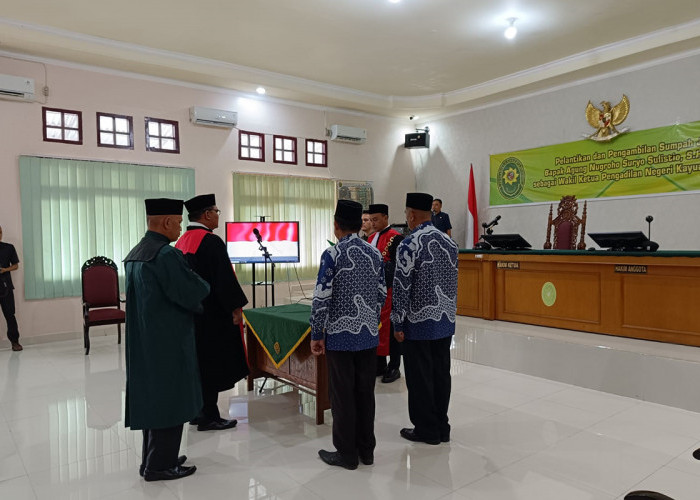 Siap Jalankan Tugas, Agung Nugroho Suryo S SH MHum Jabat Wakil Pengadilan Negeri Kayuagung