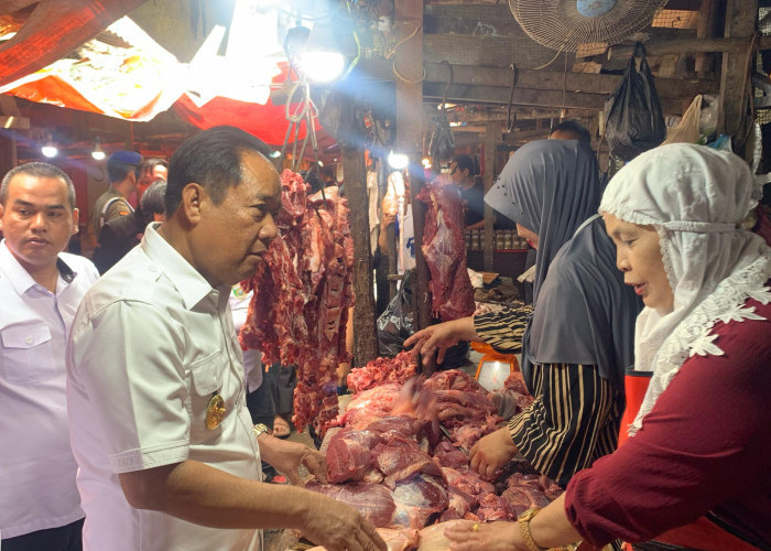 Wagub Cik Ujang Tinjau Pasar Palimo Palembang: Stok Aman dan Harga Relatif Stabil Jelang Ramadhan 1446 H