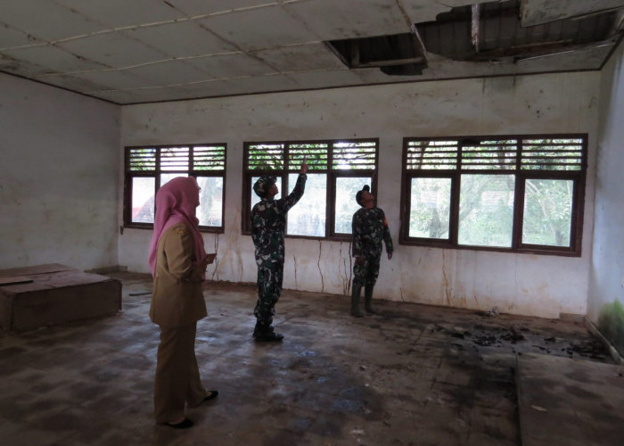 Kodim OKI Prihatin Sekolah Binaan di Jejawi Rusak, Dua Kelas Digabung Satu Ruangan