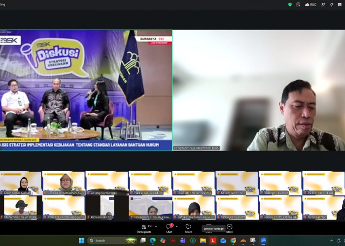 Kemenkum Sumsel Ikuti DSK 2026 Bahas Strategi Implementasi Standar Layanan Bantuan Hukum
