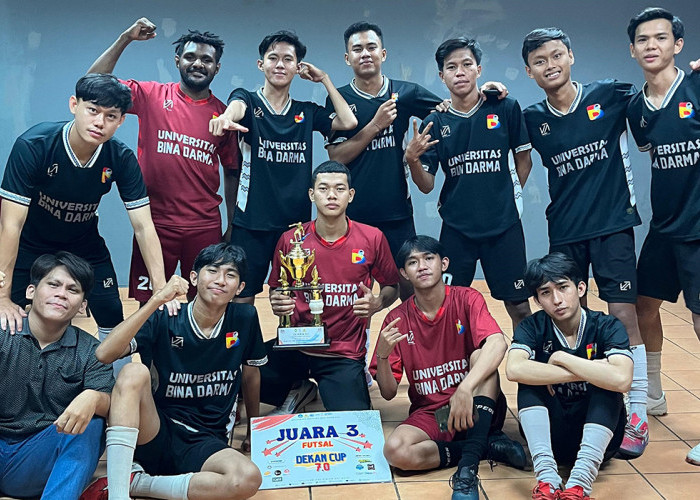 Kembali Torehkan Prestasi, Tim Futsal UBD Palembang Raih Juara 3 Turnamen Futsal Dekan Cup Unsri 7.0 2023