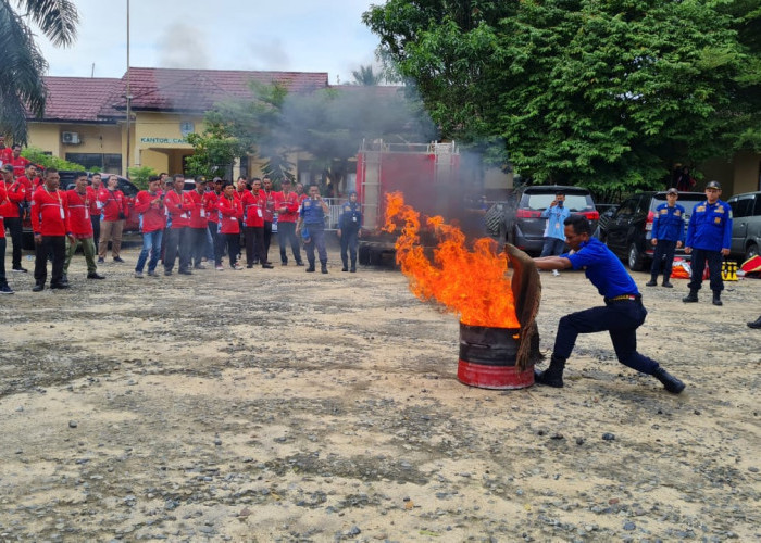 Siapkan Penyelamatan Kebakaran, 50 Anggota Redkar PALI Digembleng
