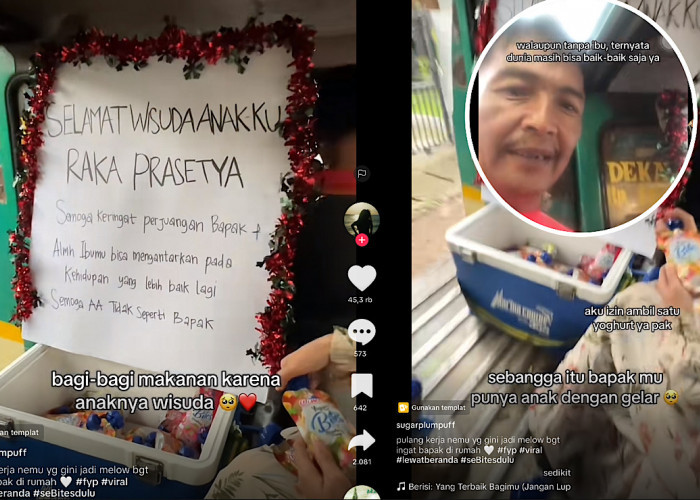 SEDIH Sopir Angkot Bikin Ucapan Anaknya Wisuda Sarjana Bagi-bagi Minuman Netizen Malah Debat Konten Iklan 