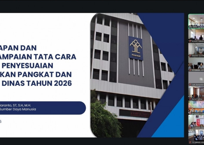 Kanwil Kemenkum Babel Ikuti Rapat Persiapan UPKP dan UDIN 2026