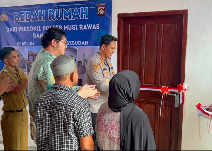 Polres Musi Rawas Bedah Rumah Warga, Bukti Nyata Dukung Asta Cita Presiden
