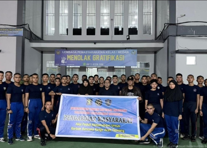 Bantu Korban Bencana, Kemenkum Kirim 119 Taruna Poltekpin ke Aceh