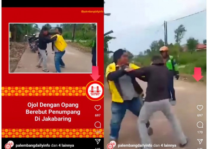 Heboh, Duel Driver Ojol Vs Ojek Pangkalan di Jakabaring, Warganet Beri Komentar Ini