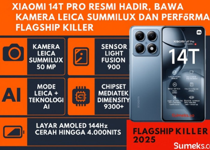 Xiaomi 14T Pro Resmi Hadir, Disematkan Kamera Leica Summilux dan Performa Setara Ponsel Flagship Killer