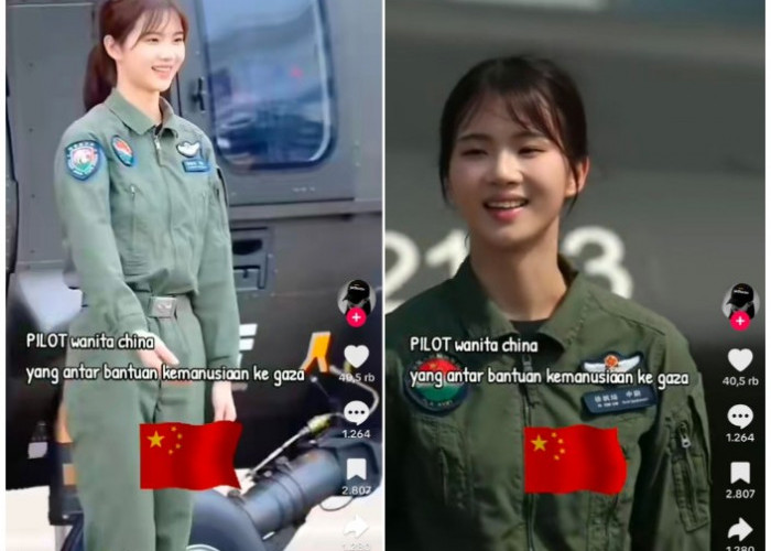 Sosok Pilot Cantik Asal Cina Viral Disebut Kirim Bantuan ke Gaza, Fakta atau Sekadar Sensasi?