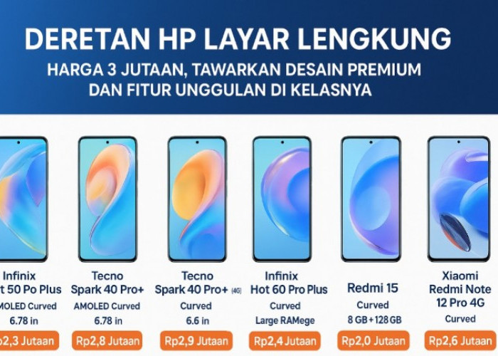 Deretan HP Layar Lengkung Harga 3 Jutaan, Tawarkan Desain Premium dan Fitur Unggulan di Kelasnya