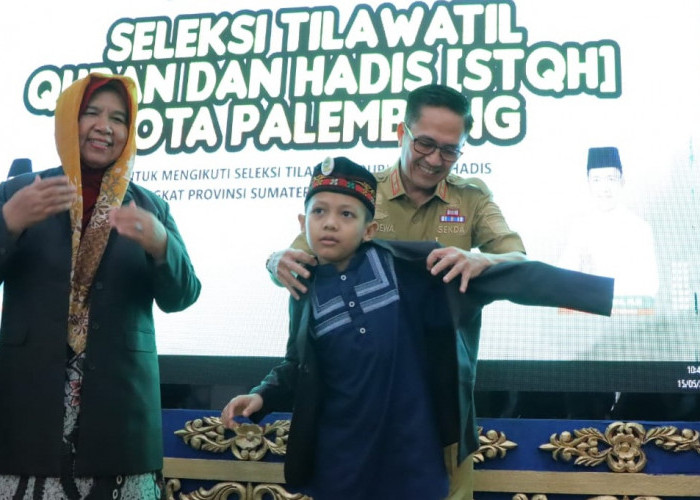 SELAMAT BERTANDING, Sekda Ratu Dewa Lepas Kafilah Kota Palembang ke STQH Sumsel di Lubuklinggau    