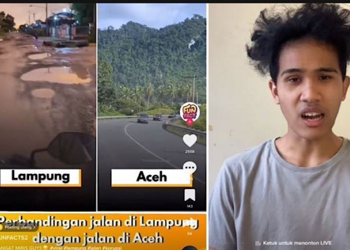 Heboh! Bima Kritik Lampung, Akun Ini Bandingkan Jalan Aceh vs Lampung, Netizen: Ketebak Mana Jujur dan Amanah 