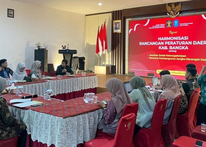 Kanwil Kemenkum Babel Harmonisasikan Dua Raperda Kabupaten Bangka