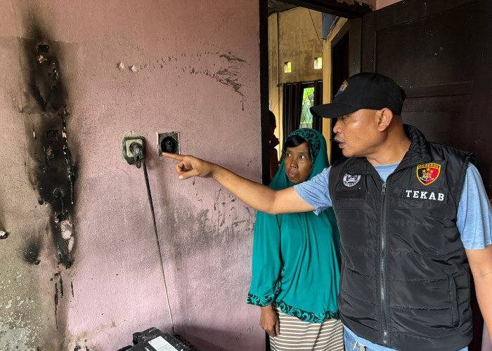 Kantor Lurah Indralaya Indah Ogan Ilir Terbakar, Polisi Langsung Cek TKP, Temukan Kabel yang Masih Tercolok