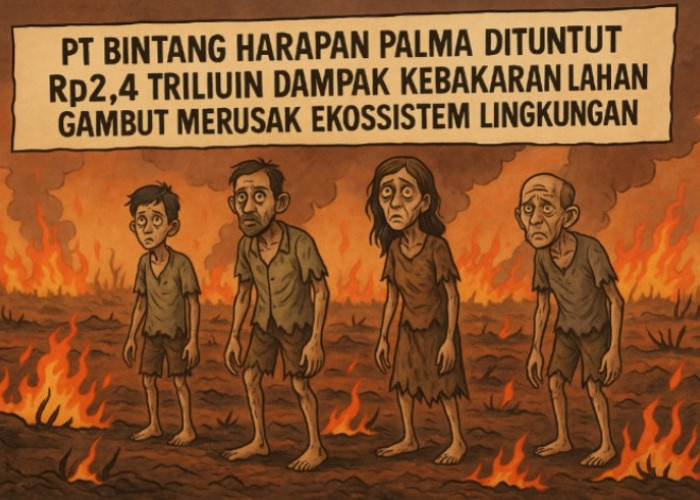 Rusak Ekologi Lintas Generasi, KLH Tuntut PT BHP Rp2,4 Triliun Akibat Kebakaran Lahan Gambut