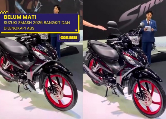 Suzuki Smash 'Si Gesit Irit' Bangkit Lagi, Kini Lebih Modern Dilengkapi Fitur ABS di BIMS 2026