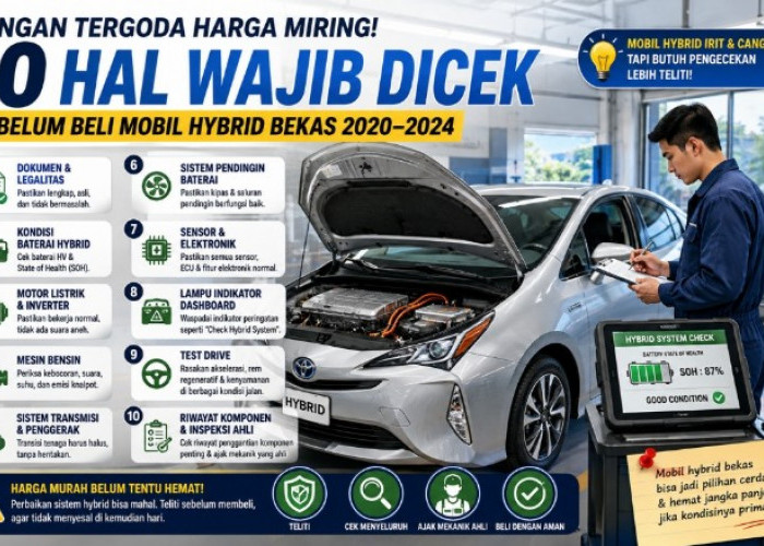 Jangan Tergoda Harga Miring, Ini 10 Pengecekan Penting Sebelum Beli Mobil Hybrid Bekas 2020–2024