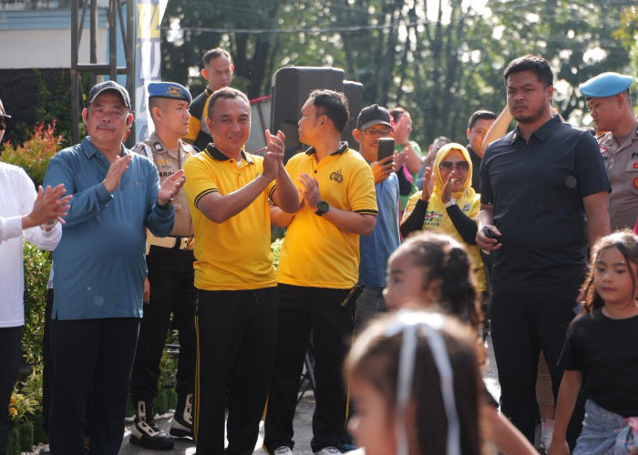 Kapolda Sumsel di Dampingi Bupati Lahat Resmikan Car Free Day di Lahat, UMKM dan Warga Antusias Padati Lokasi