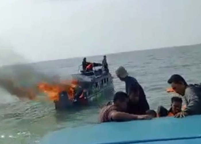 Speed Boat Asal Bangka Tujuan Tulung Selapan OKI Terbakar dan Tenggelam, Nasib 19 Penumpang?