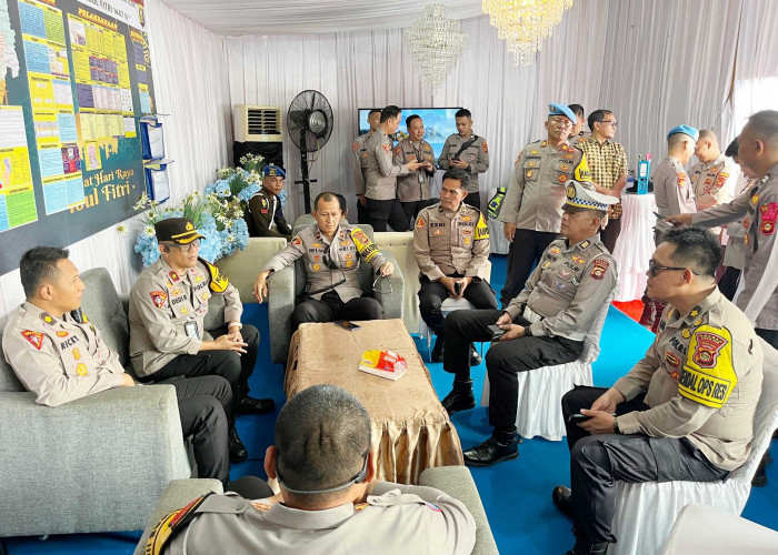 Pastikan Kesiapan Personel Jelang Arus Mudik Lebaran, Polda Sumsel Lakukan Supervisi di Pos Pam Keramasan