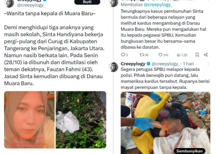 Cuitan Akun Creepylogi, Ungkap Kasus Penemuan Mayat Tanpa Kepala Dihabisi Teman Dekat Sendiri