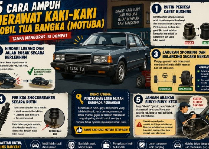 5 Cara Ampuh Merawat Kaki-Kaki Mobil Tua (Motuba) Tanpa Menguras Isi Dompet